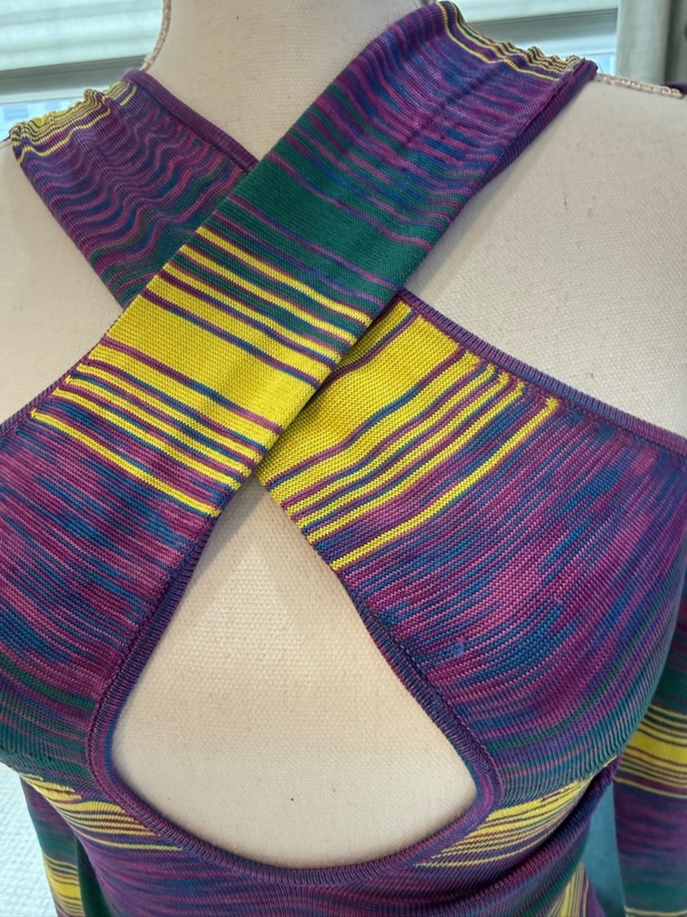 Urban Outfitters Multi-Way Cut-Out Convertible Space Dye Top